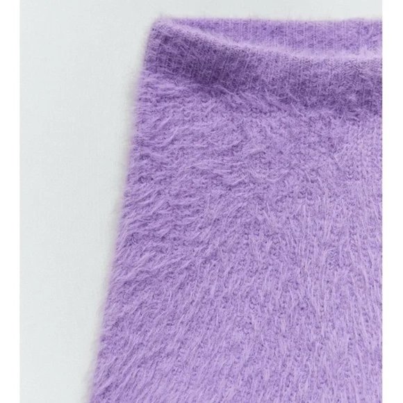 Zara Short Shorts Lilac Purple Soft New With Tag - Picture 3 of 5